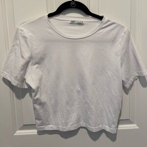 Zara Classic White Top Size M
